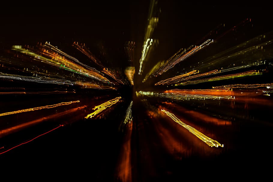 light, lights, light art, light trail, light lines, dark, black HD wallpaper