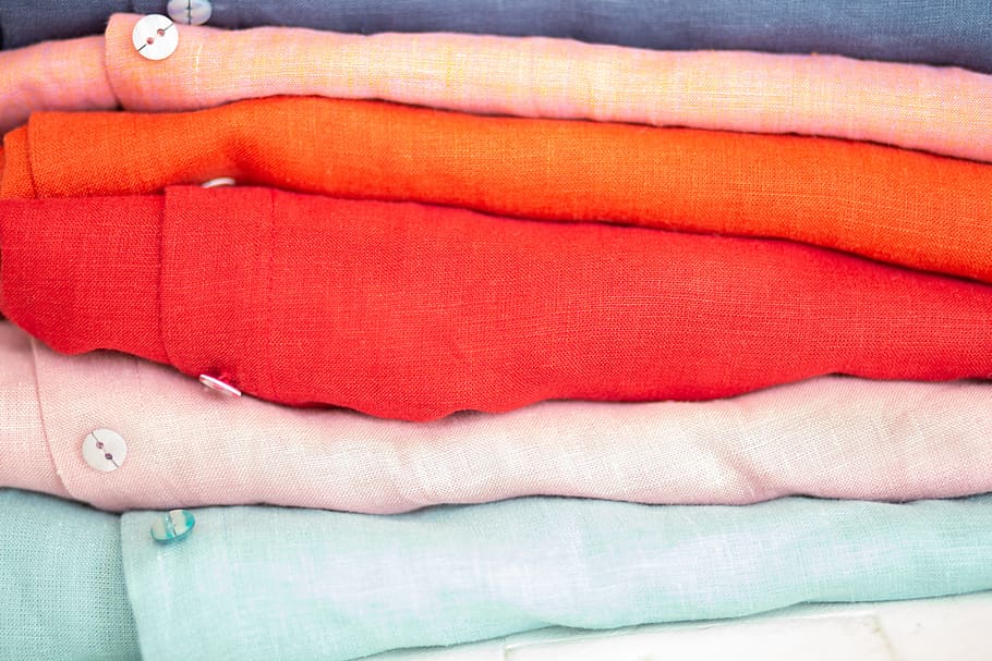 color, shirt, pile, bright, fabric, textiles, len, detail, human body part, HD wallpaper