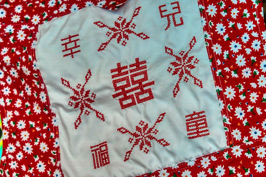 embroidery, pattern, apparel, clothing, applique, robe, fashion HD wallpaper