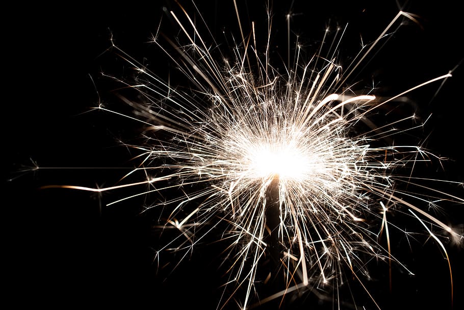 provo, sparkler, fire, light, night, motion, celebration, illuminated HD wallpaper