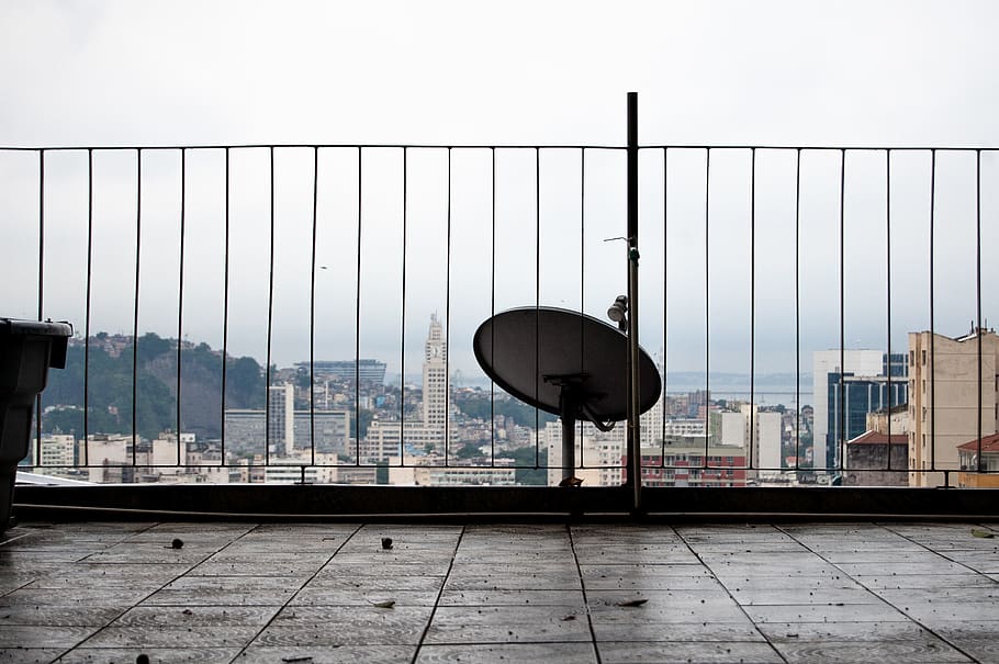 nature, outdoors, electrical device, antenna, banister, handrail HD wallpaper
