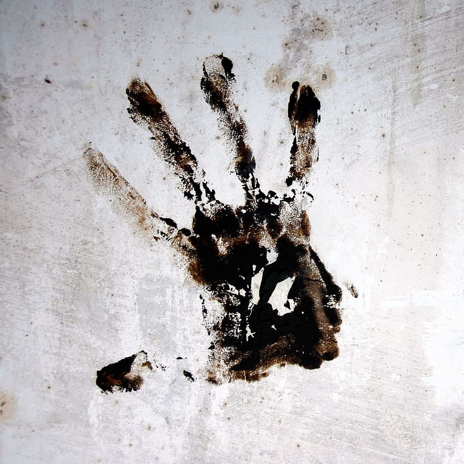 grunge, hand, print, handprint, stamp, fingerprint, palm, thumb, HD wallpaper