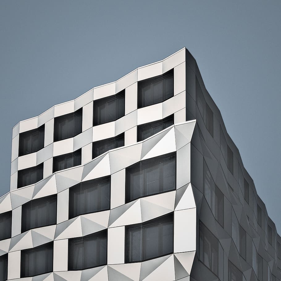gray high-rise building artwork, high rise, apartment building HD wallpaper