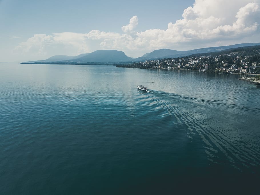switzerland, neuchâtel, water, nautical vessel, waterfront HD wallpaper