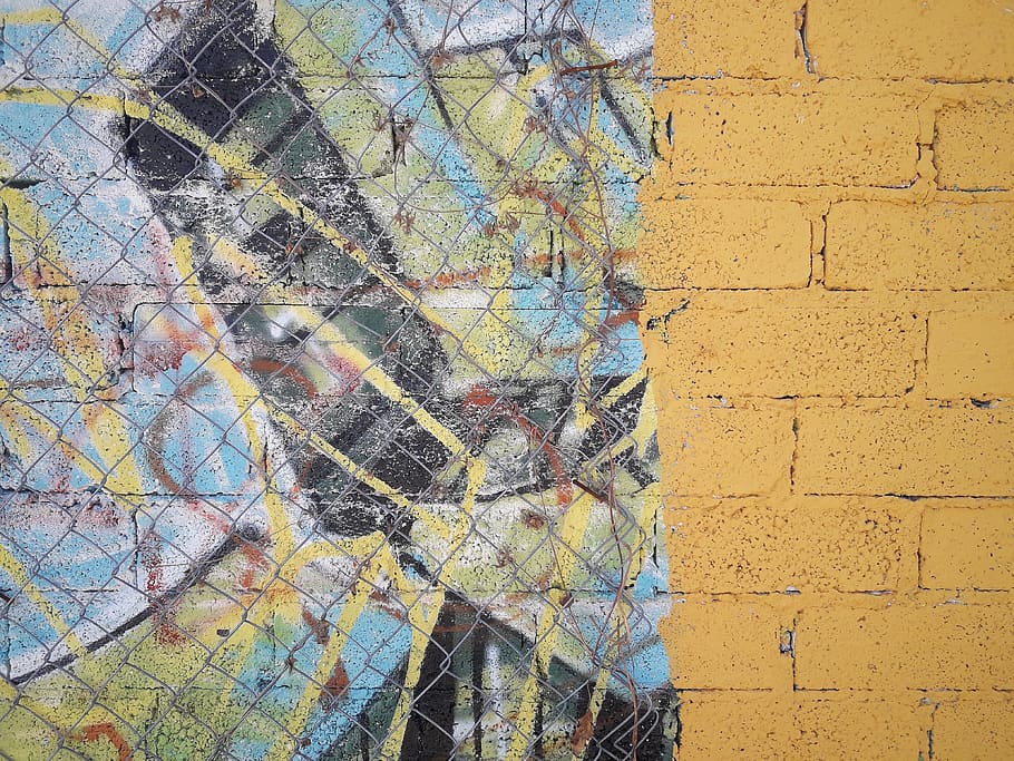 multicolored wall painting, wall - building feature, built structure HD wallpaper