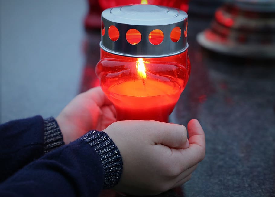 stop adult suicide, candle in child hands, left alone, emotional trauma, HD wallpaper