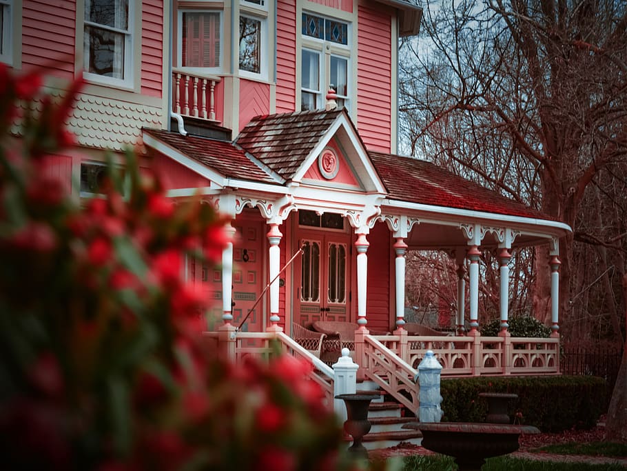 architecture, built structure, building exterior, house, plant HD wallpaper