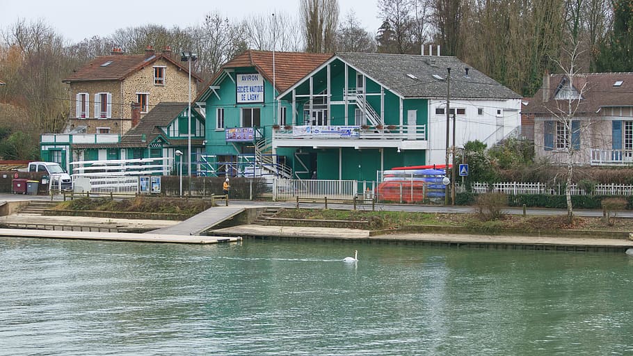 water, waterfront, dock, port, pier, outdoors, thorigny-sur-marne HD wallpaper