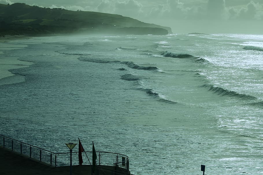 dunedin, water, beauty in nature, sea, scenics - nature, no people HD wallpaper