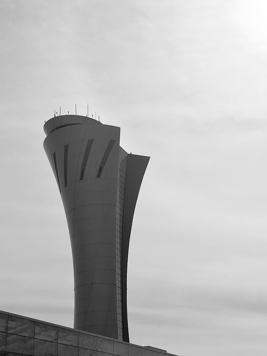 tower, architecture, building, control tower, united states, HD wallpaper