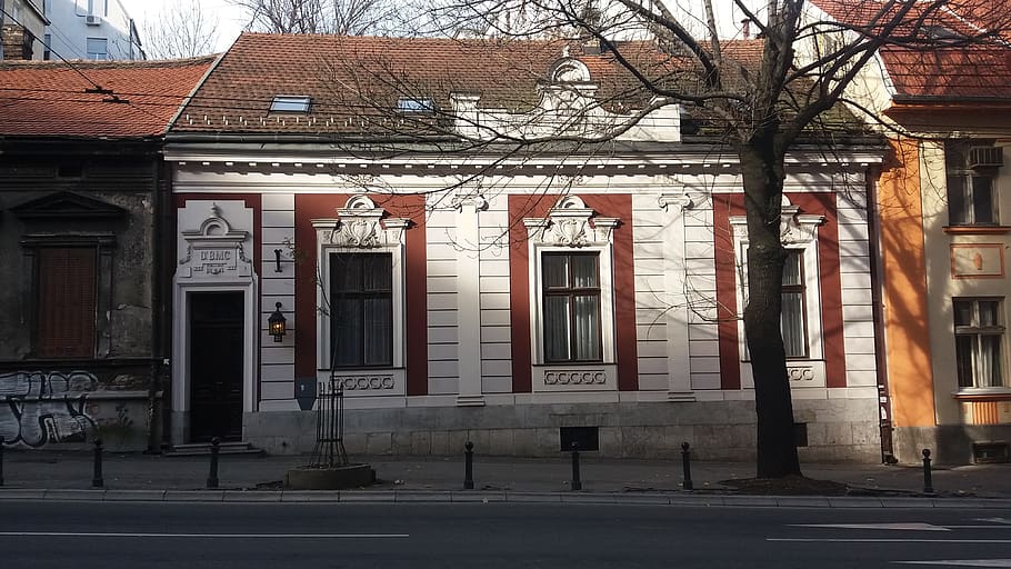 serbia, belgrade, streets, houses, vintage house, architecture, HD wallpaper