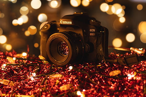 camera, electronics, light, night, digital camera, lens, dark HD wallpaper