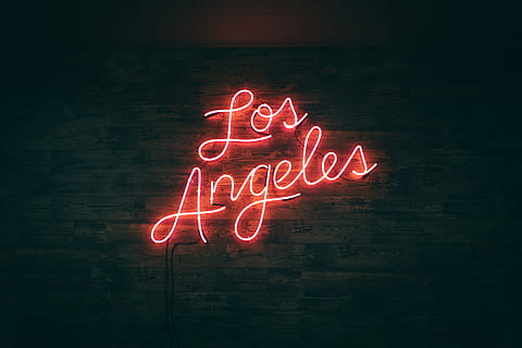 Los Angeles Logo 720x1440 Pink Backgrounds