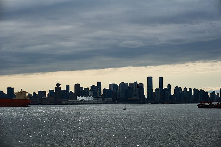 cloud, building, vancouver, canada, north vancouver, british columbia HD wallpaper