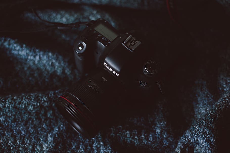 black Canon DSLR camera, electronics, photo, photographer, photography HD wallpaper