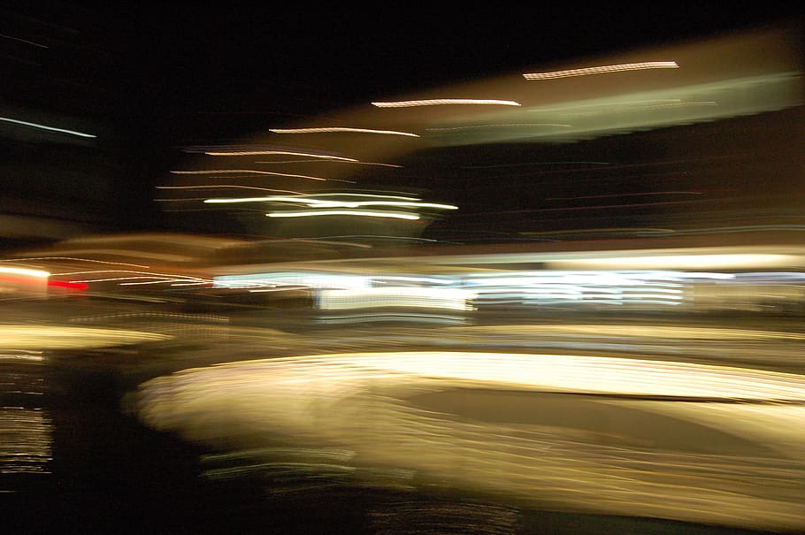 blur, texture, motion, speed, night, blurred motion, illuminated HD wallpaper