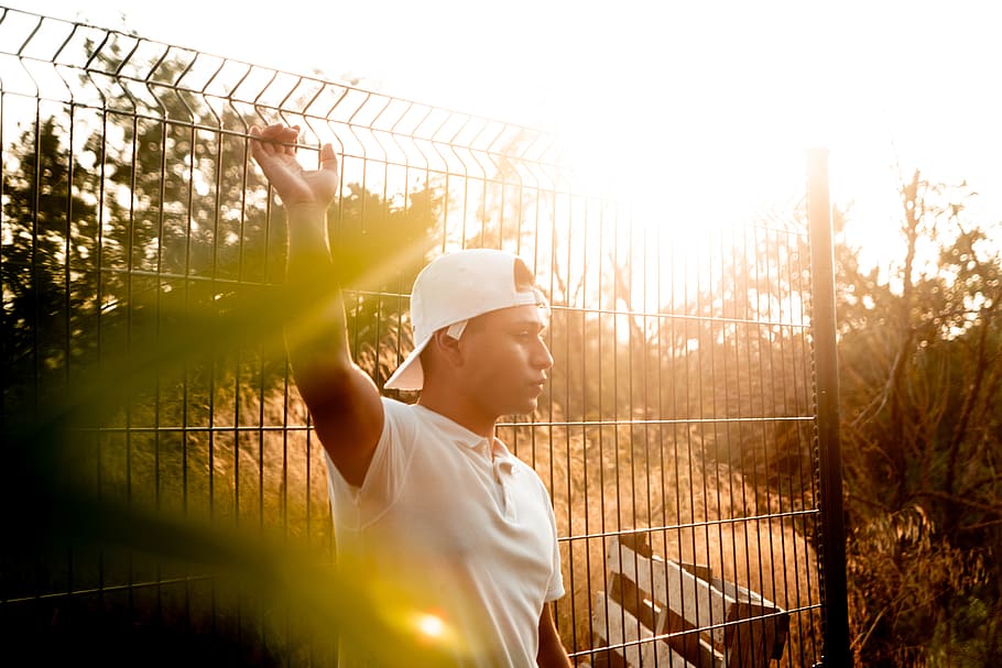 flare, light, person, human, sunlight, apparel, clothing, hat HD wallpaper