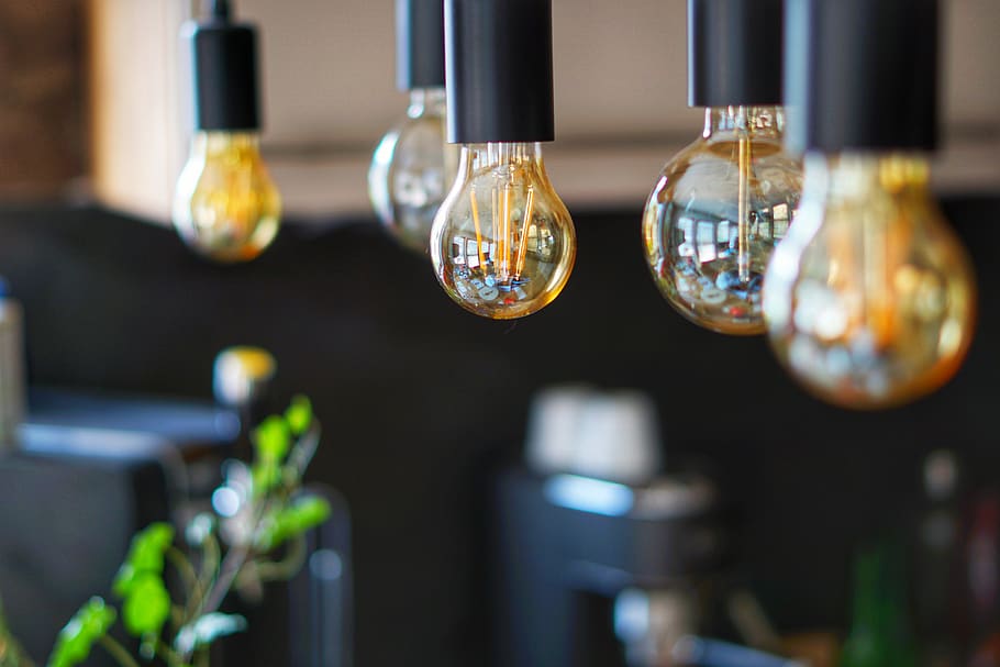 kitchen, lamp, vintage, close-up, focus on foreground, no people HD wallpaper