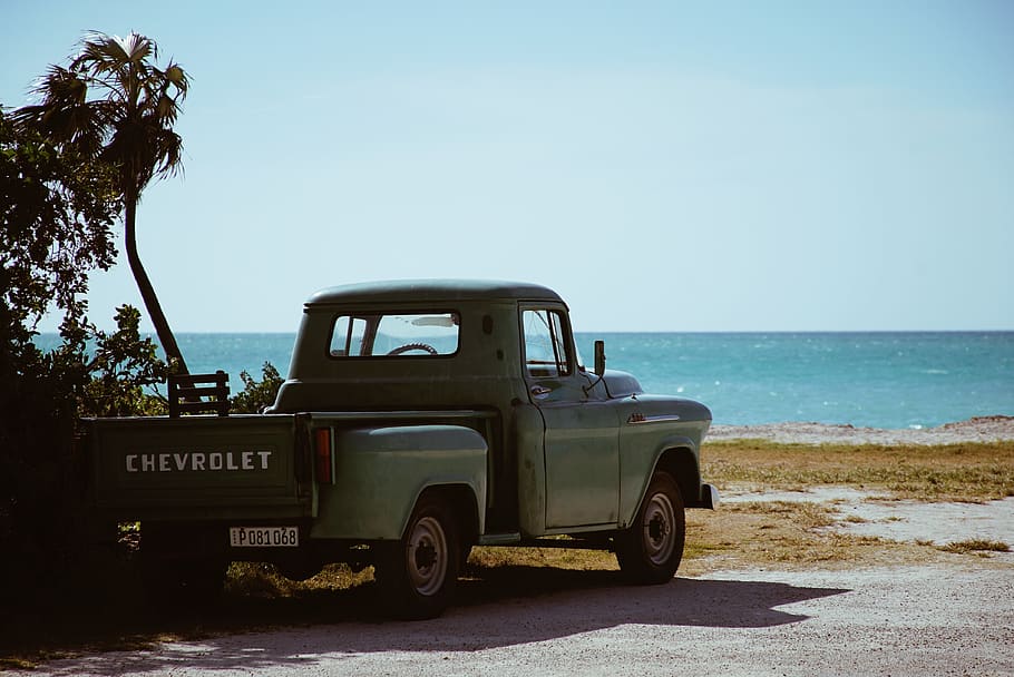 cuba, sea, sky, transportation, land vehicle, mode of transportation HD wallpaper