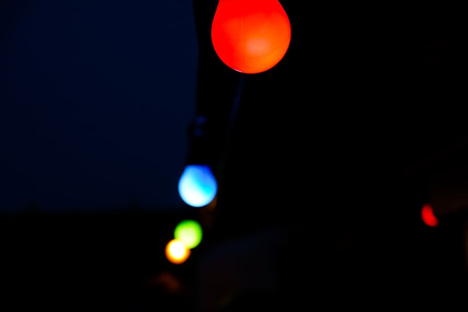 lights, dark, night, illuminated, no people, sky, lighting equipment HD wallpaper