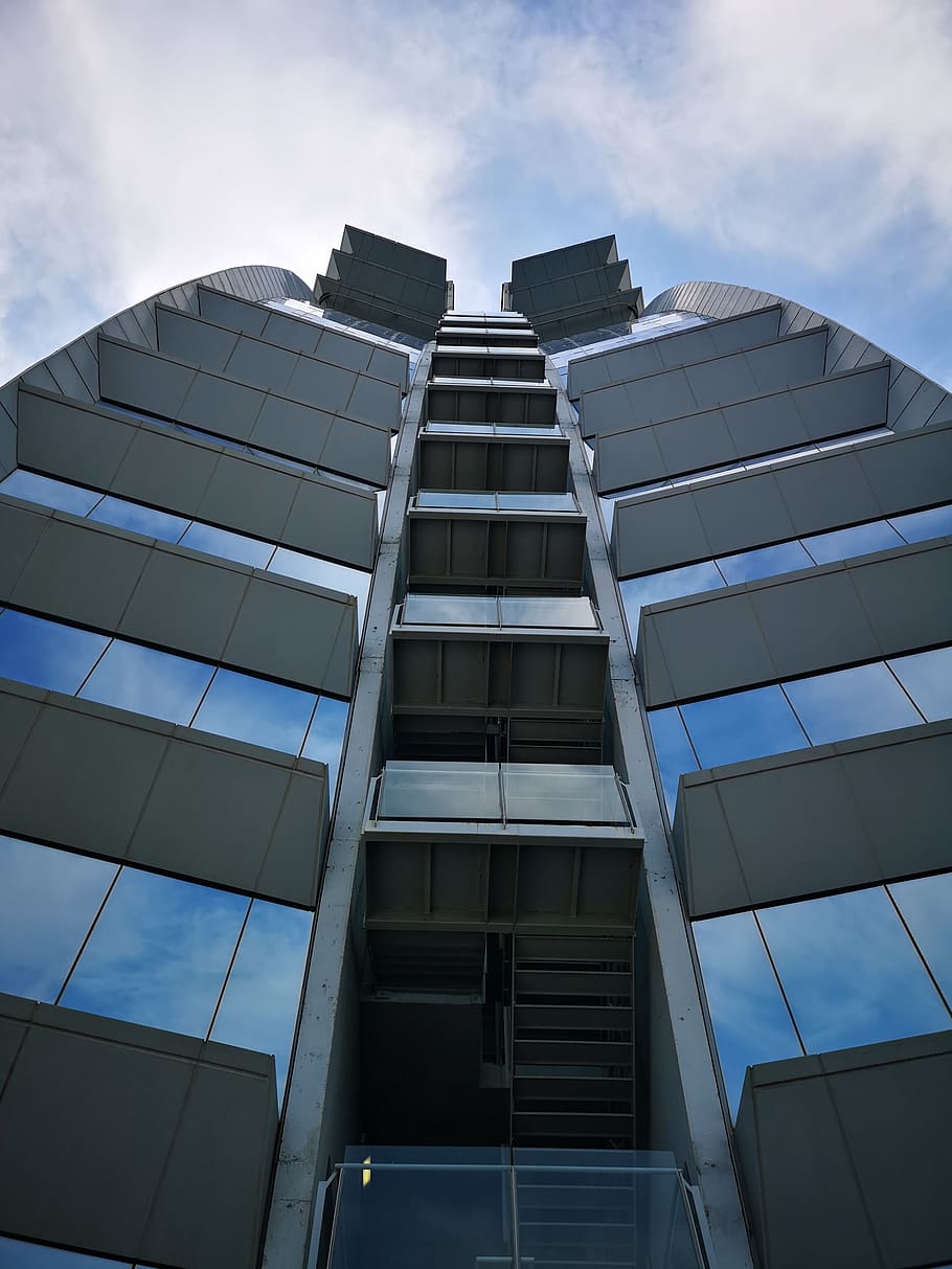 building, sky, glass, architecture, built structure, building exterior HD wallpaper
