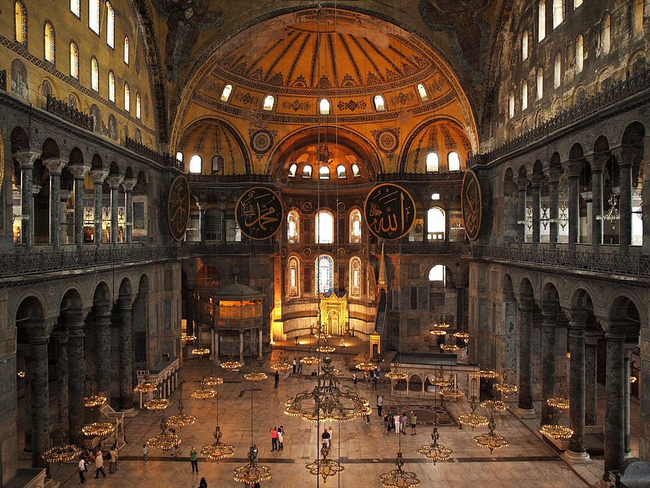 istanbul, byzant, islamic, aya, antique, basilica, culture, HD wallpaper