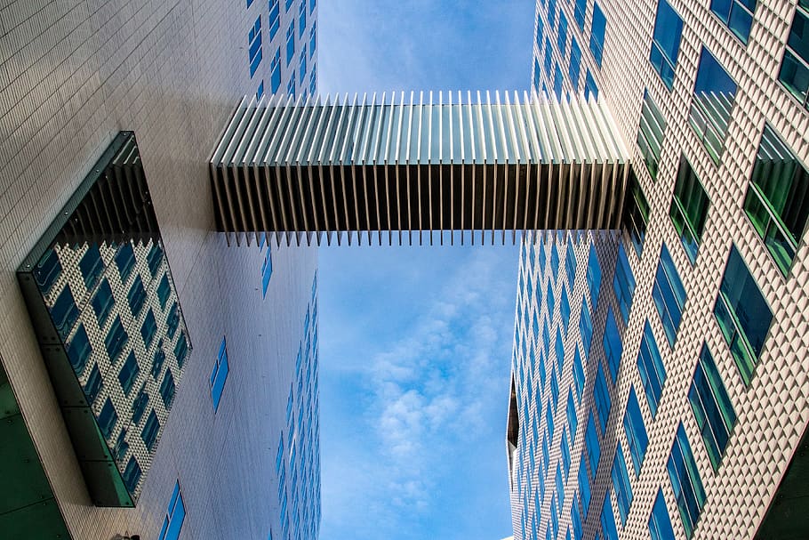 high-rise building, office building, urban, city, high rise, town HD wallpaper