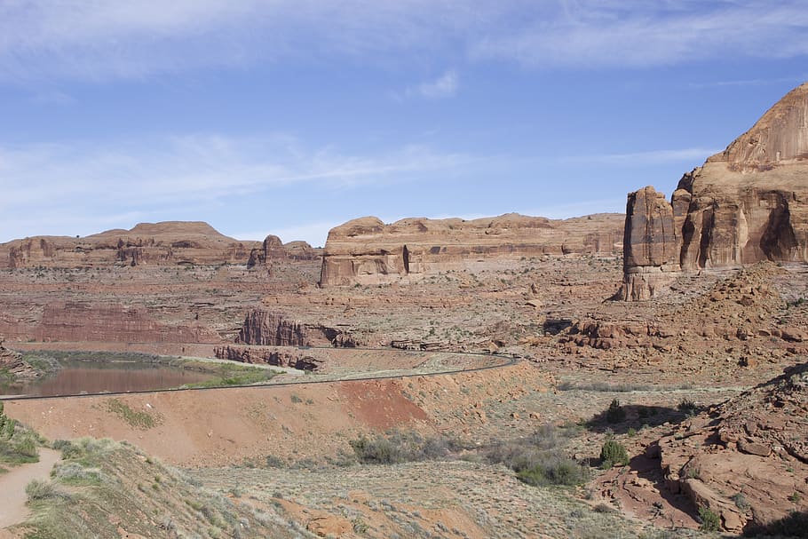 nature, outdoors, mountain, mesa, ground, united states, moab, utah HD wallpaper
