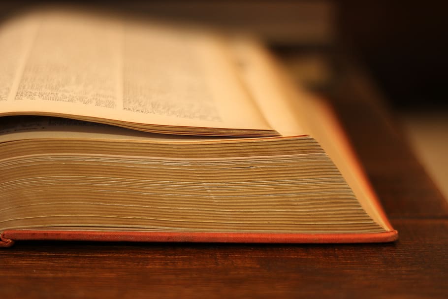 book, old, dictionary, language, words, open book, page, knowledge HD wallpaper
