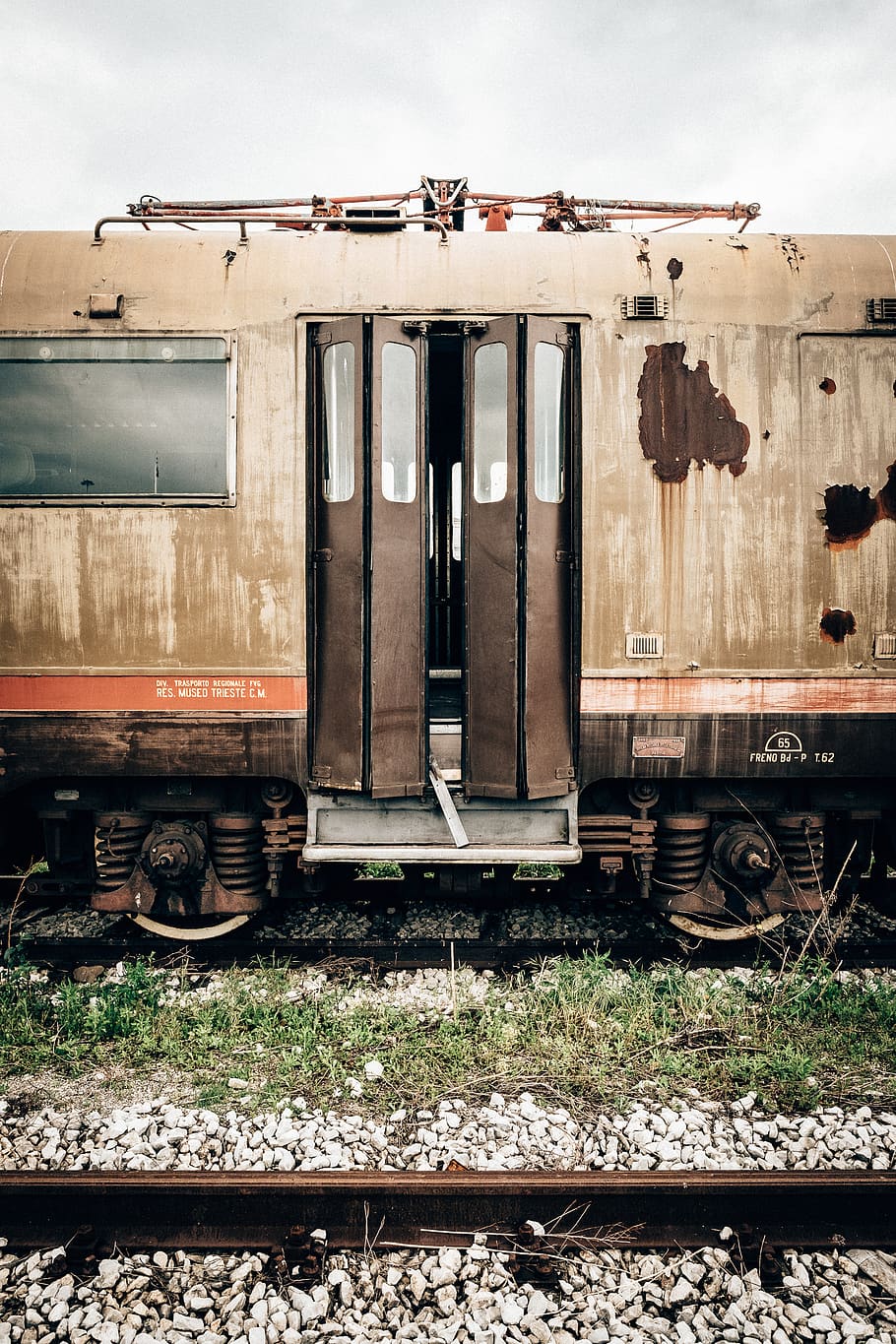 italy, trieste, old, train, track, rail transportation, railroad track HD wallpaper