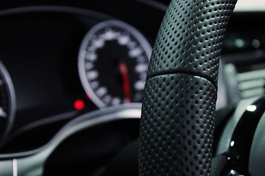 Shallow Depth of Field Photo of Steering Wheel, auto, automobile HD wallpaper