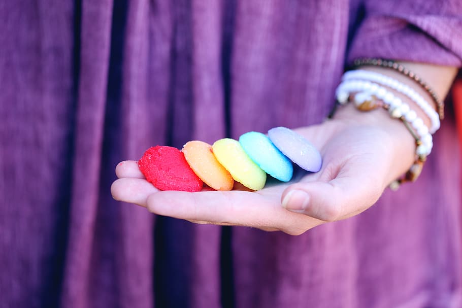 Person Holding Cookies, background, bright, casual, close-up HD wallpaper