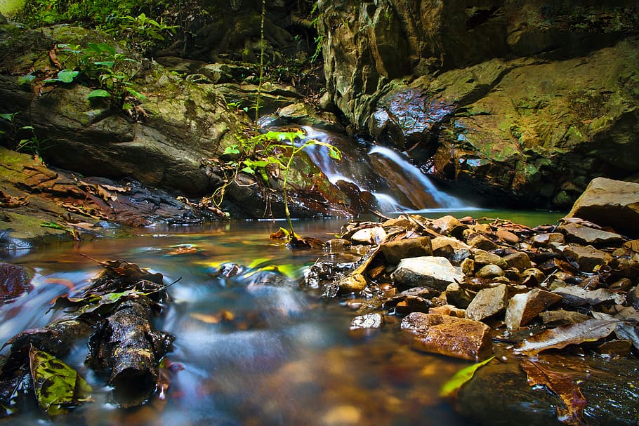 ecuador, pinas, vertiente, quebrada, rocas, naturaleza, riachuelo, HD wallpaper