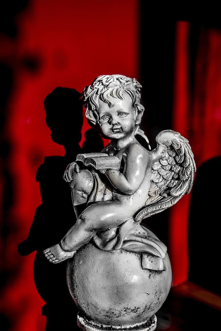 angel, image, statue, figure, sculpture, mourning, heavenly HD wallpaper