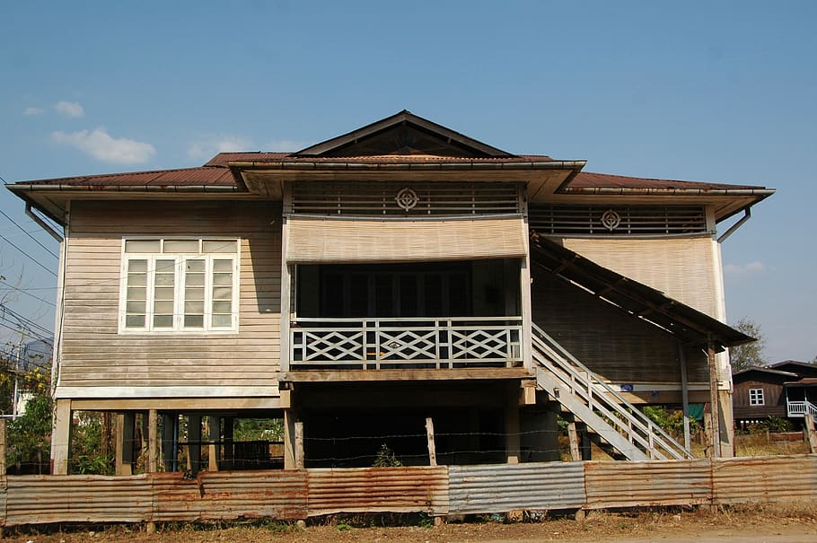 laos, paksae, old house, architecture, building exterior, built structure HD wallpaper