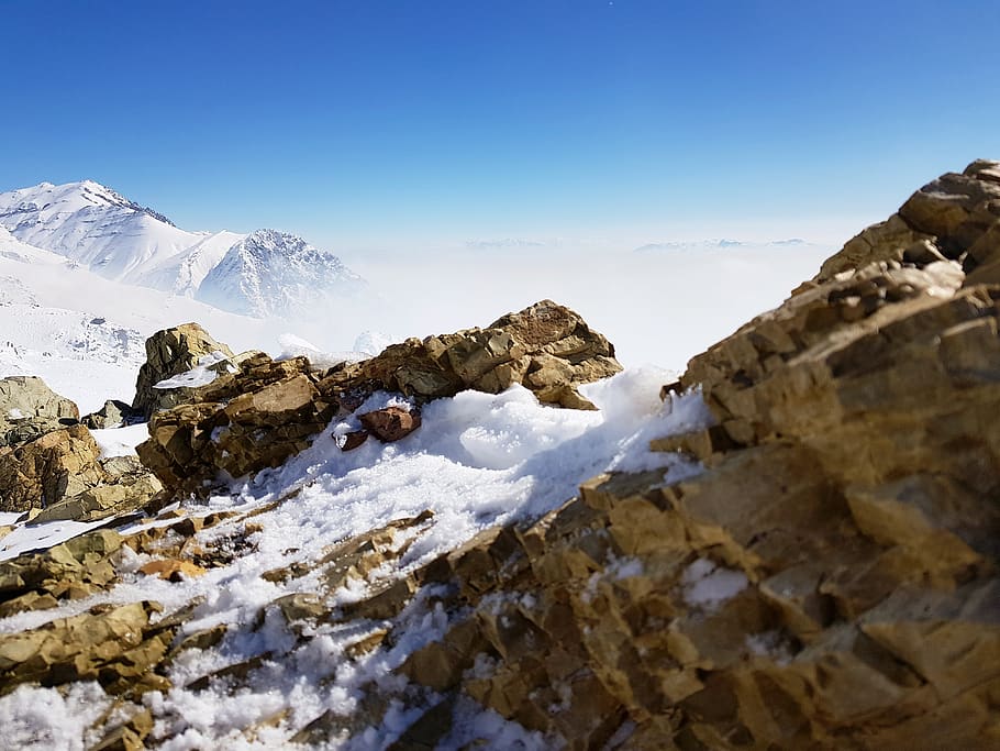 iran, tehran, tochal climbing entry, snow, cold temperature, HD wallpaper