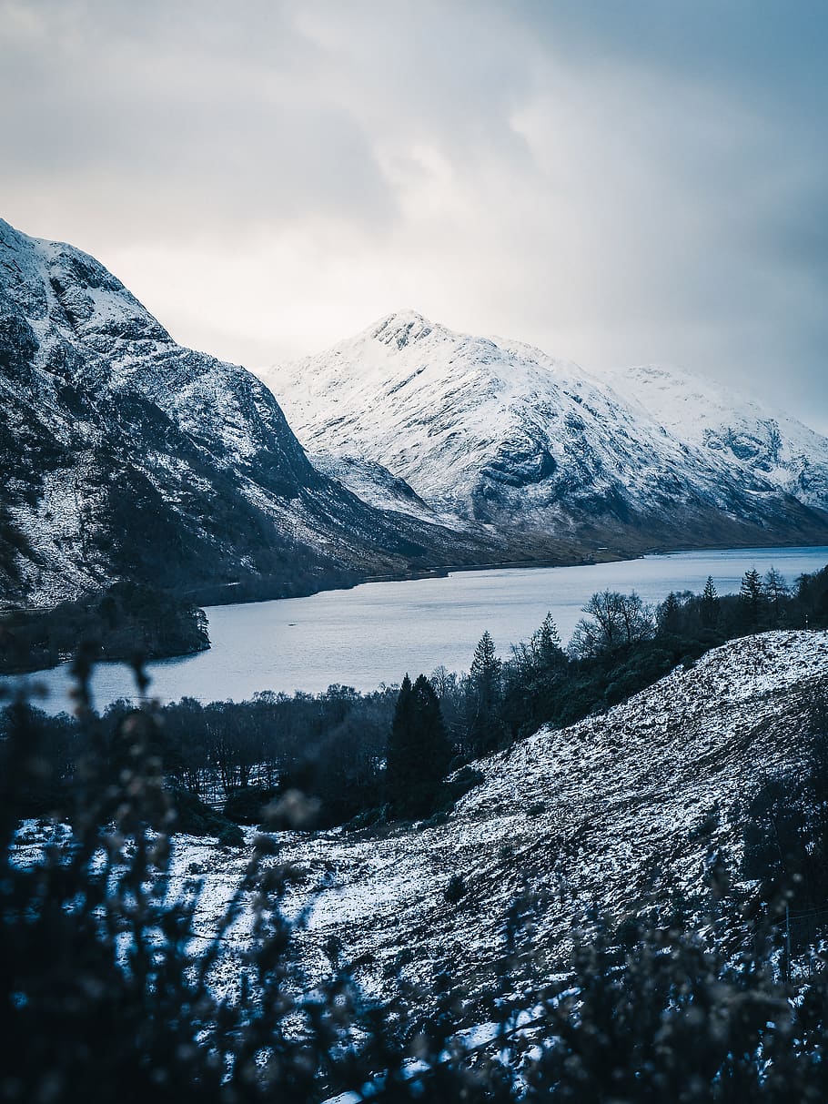 Snow Covered Mountain, cold, landscape, nature, scenic, winter HD wallpaper
