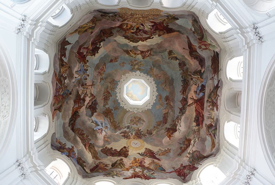 germany, augsburg, oldstyle, history, church, architecture HD wallpaper