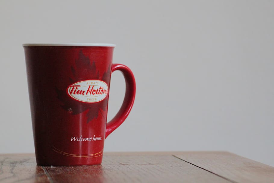 coffee, mug, cup, morning, red, neutral, whitespace, canada HD wallpaper