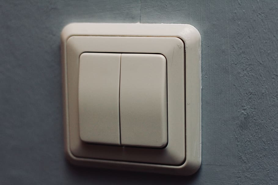 Switch, light switch, wall, indoors, no people, technology, HD wallpaper