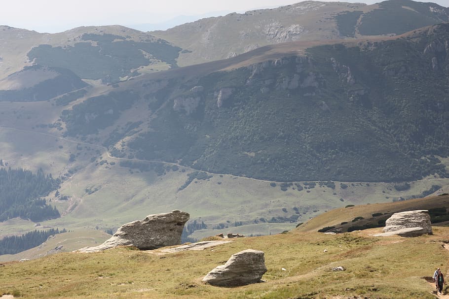 landscape, summer, stone, babele, mountain, bucegi, romania HD wallpaper