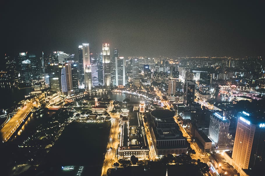 night, long, exposure, longexposure, nightlife, city, cityscape HD wallpaper