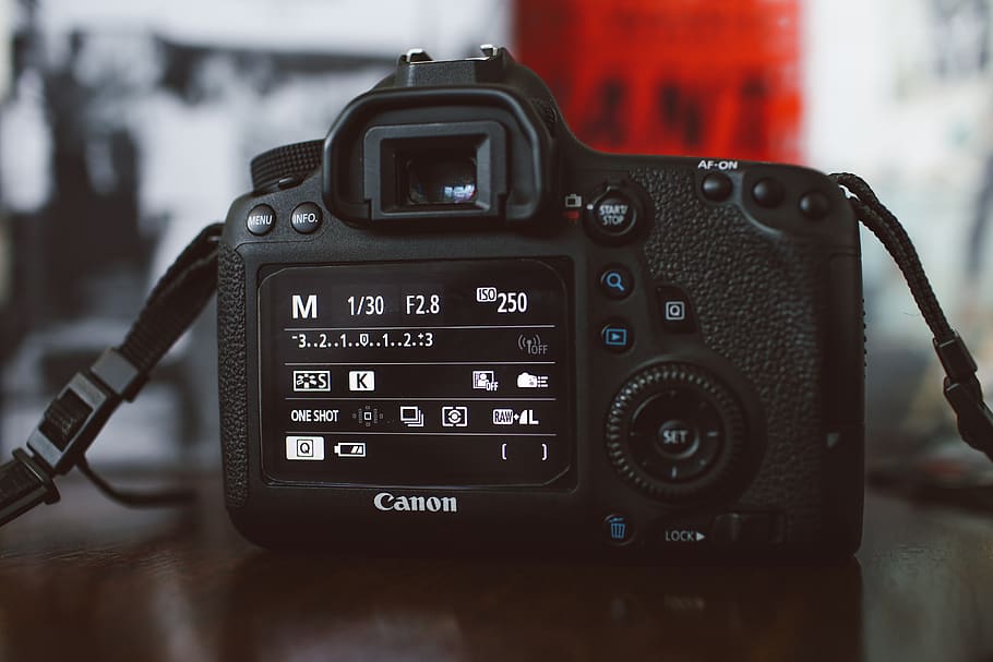 canon, dslr, camera, camera settings, technology, close-up HD wallpaper