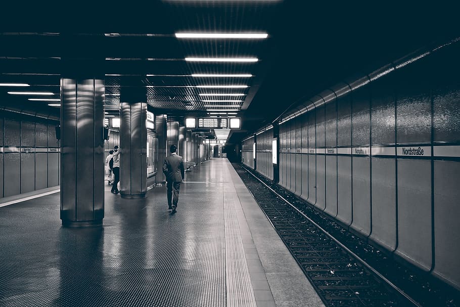 metro, underground, station, architecture, train, urban, city HD wallpaper