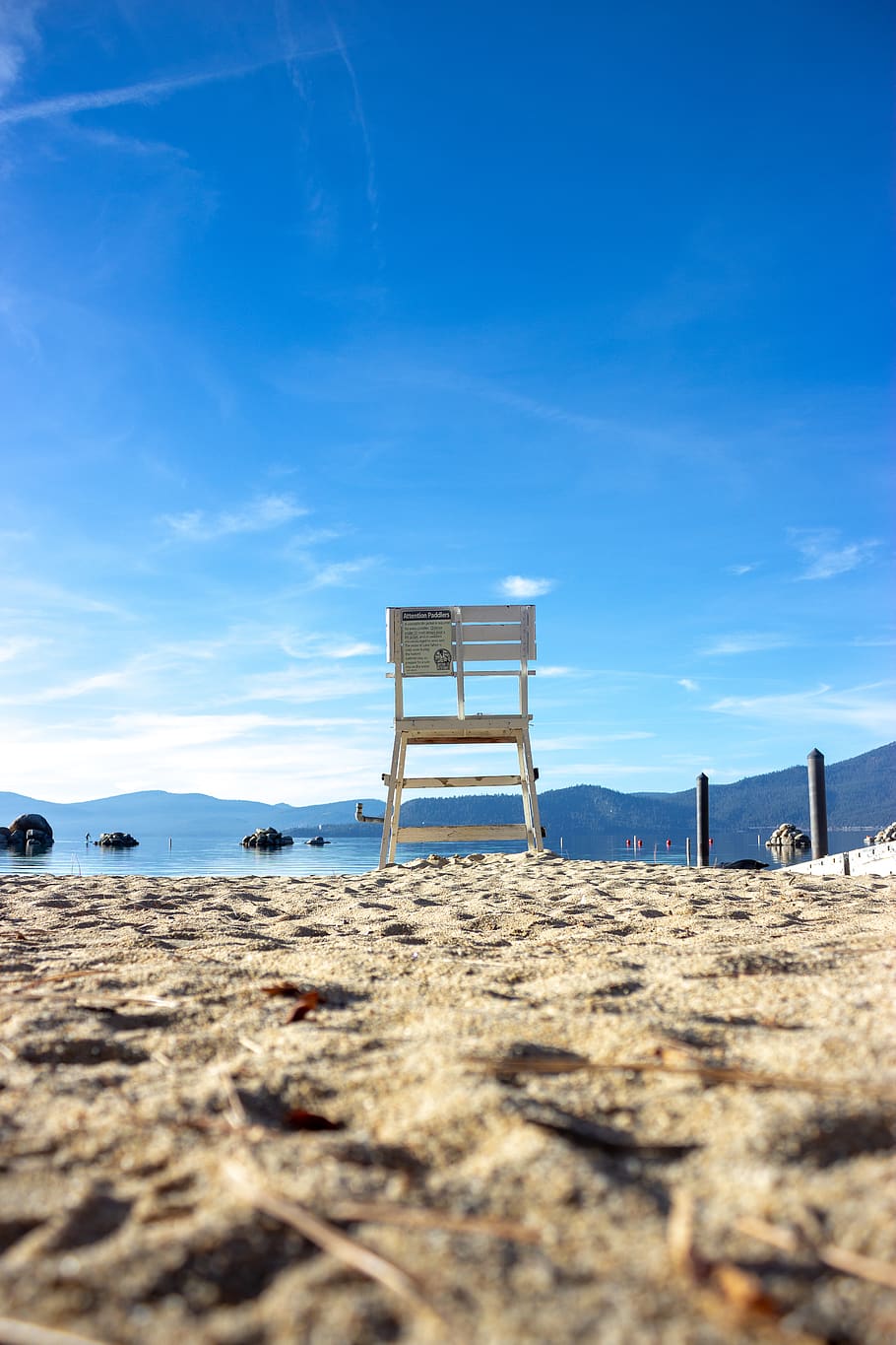White Chair on Beige Sand, beach, daylight, empty, landscape HD wallpaper