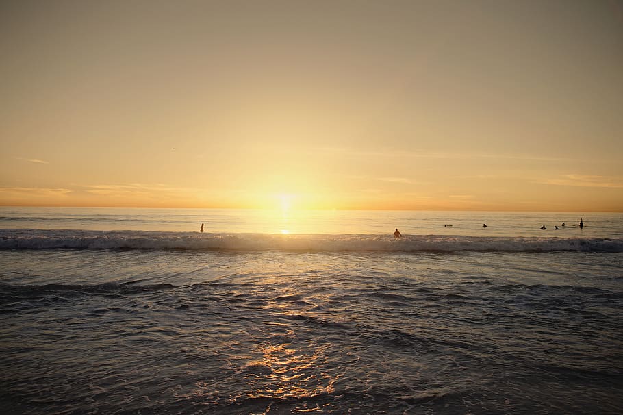 californium, san diego, beach, ocean, sand, sun, water, sky, HD wallpaper