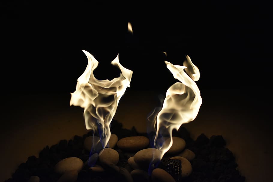 lit pellets, flame, burning, fire, fire - natural phenomenon HD wallpaper