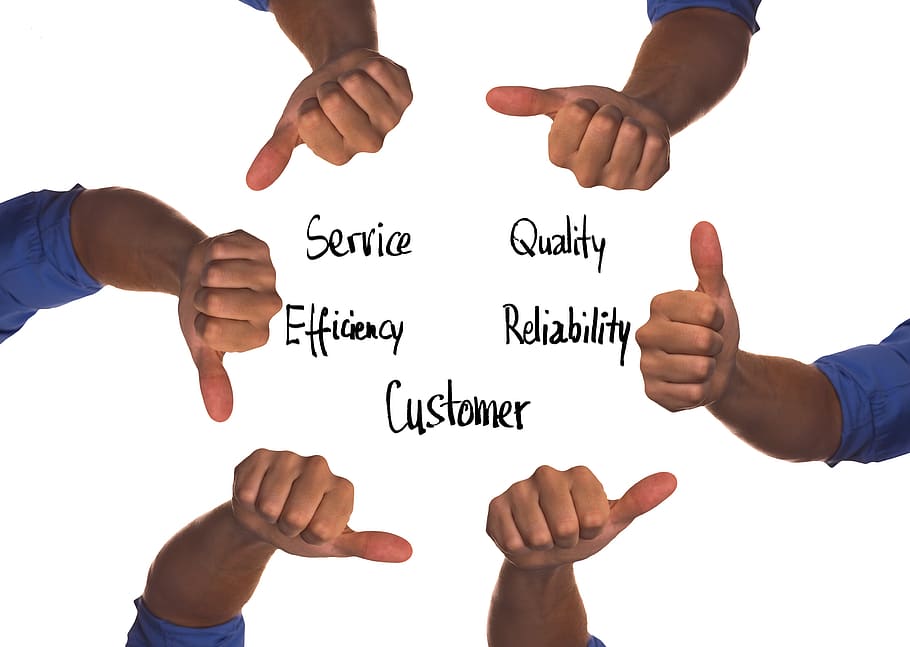 customer, like, thumb, high, down, positive, negative, service, HD wallpaper