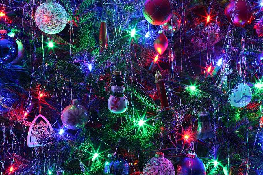 canada, uxbridge, night, illuminated, decoration, multi colored HD wallpaper