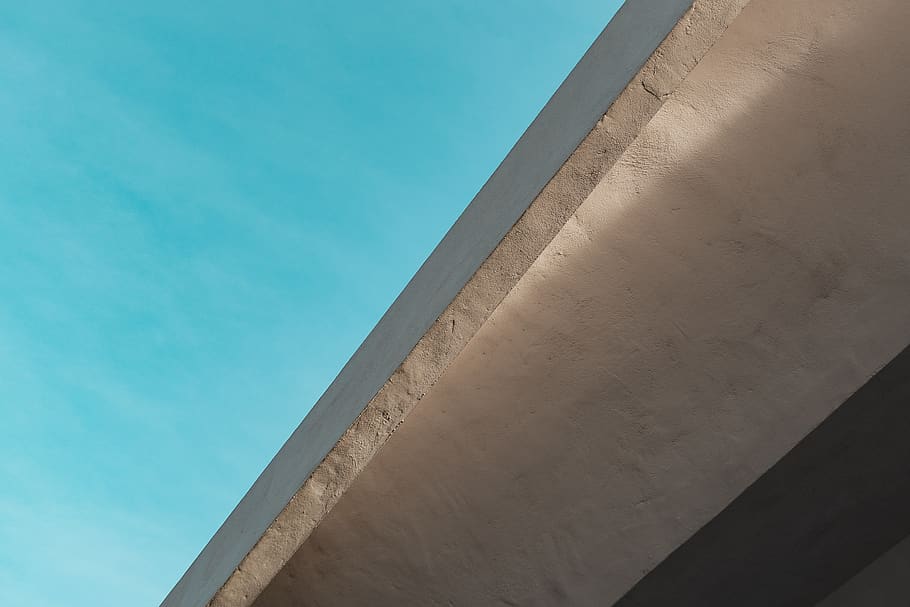 architecture, building, window, skylight, triangle, concrete HD wallpaper
